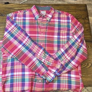 Men’s J Crew button down plaid shirt